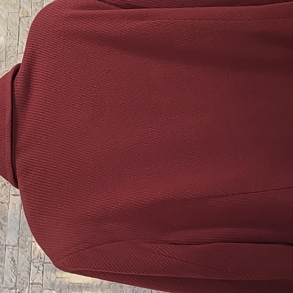 Maroon L.L. Bean Double Breasted Blazer Jacket - Picture 5 of 11